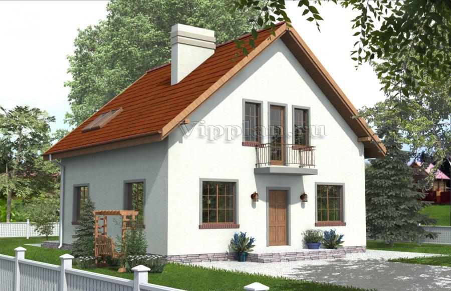 Проект дома с мансардой